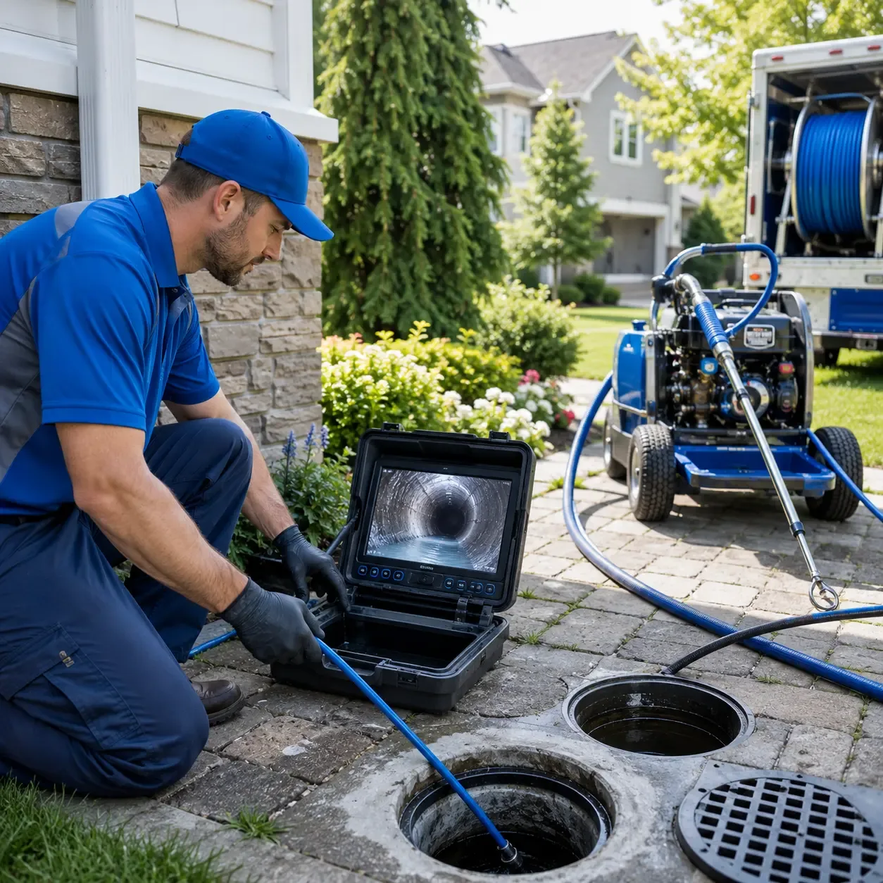 Outdoor drain cleaning professionals serving Grand Ledge, MI